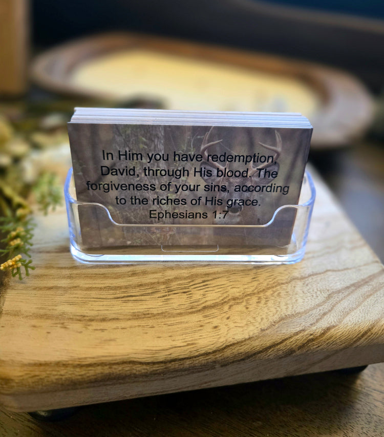Personalized Scripture Cards - Deer