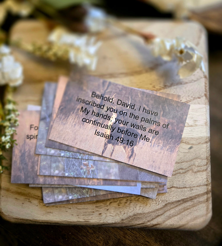 Personalized Scripture Cards - Deer