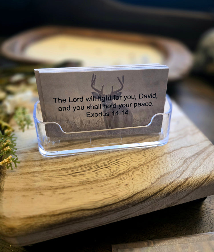 Personalized Scripture Cards - Deer
