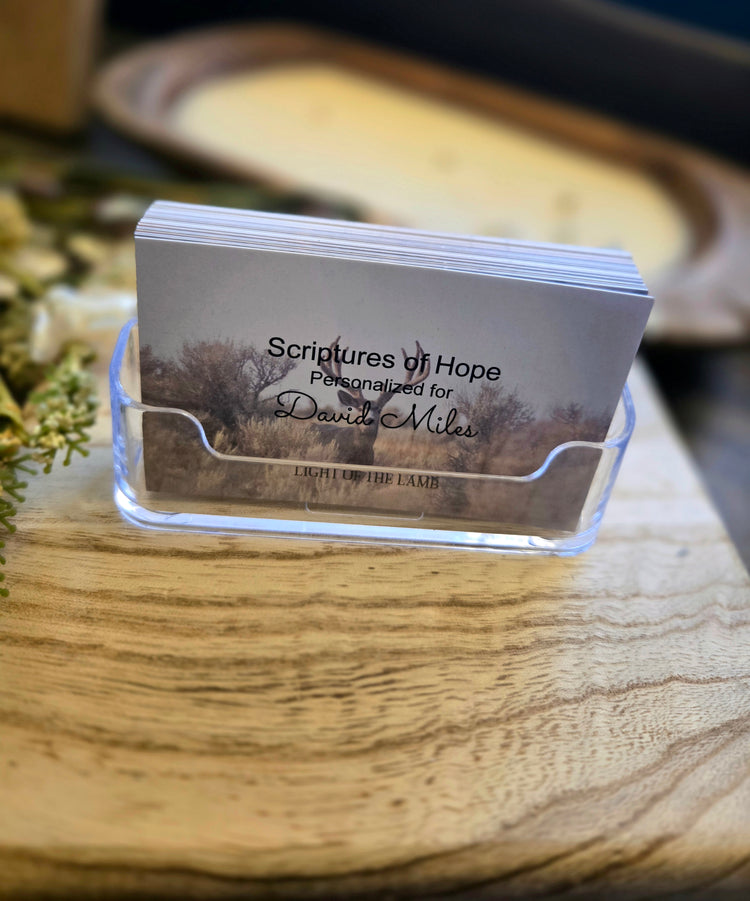 Personalized Scripture Cards - Deer