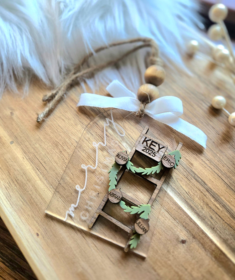 Personalized Family Ladder Ornament