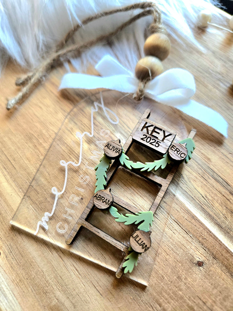 Personalized Family Ladder Ornament