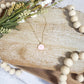 Light Pink Cross Charm Necklace