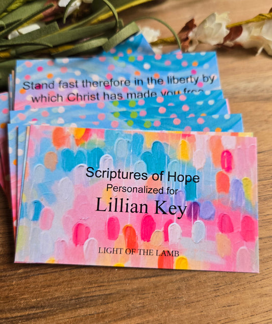 Bright & Colorful Personalized Scripture Cards