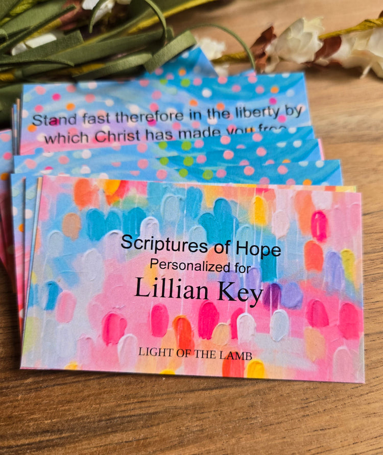 Bright & Colorful Personalized Scripture Cards