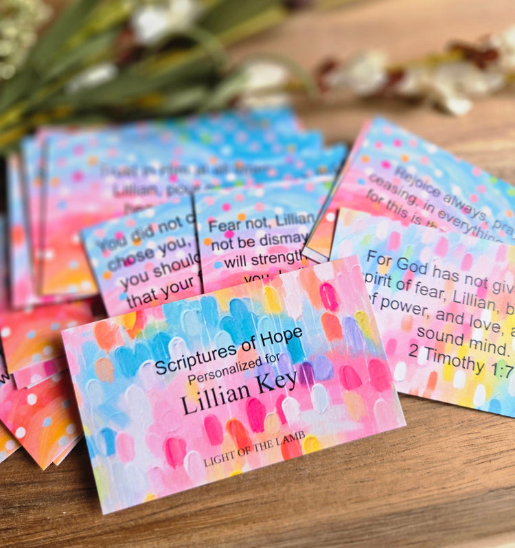 Bright & Colorful Personalized Scripture Cards