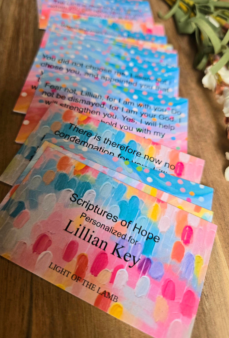 Bright & Colorful Personalized Scripture Cards