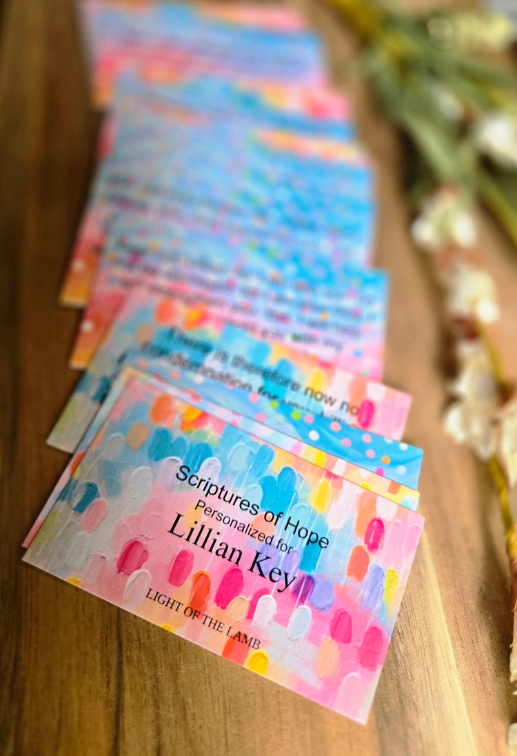 Bright & Colorful Personalized Scripture Cards