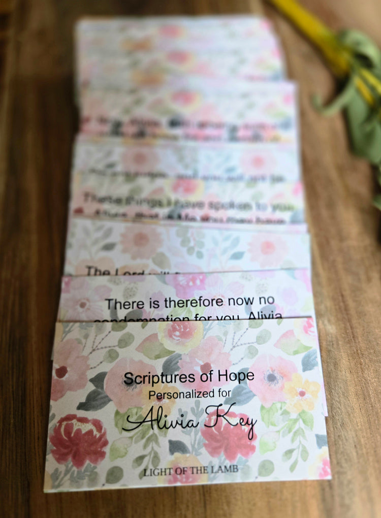 Floral Personalized Scripture Cards