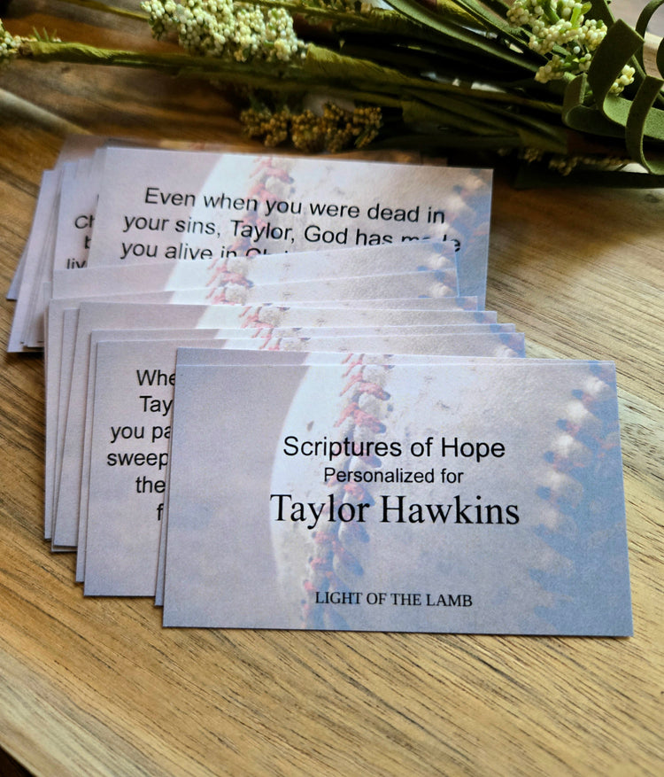 Personalized Scripture Cards (Baseball)