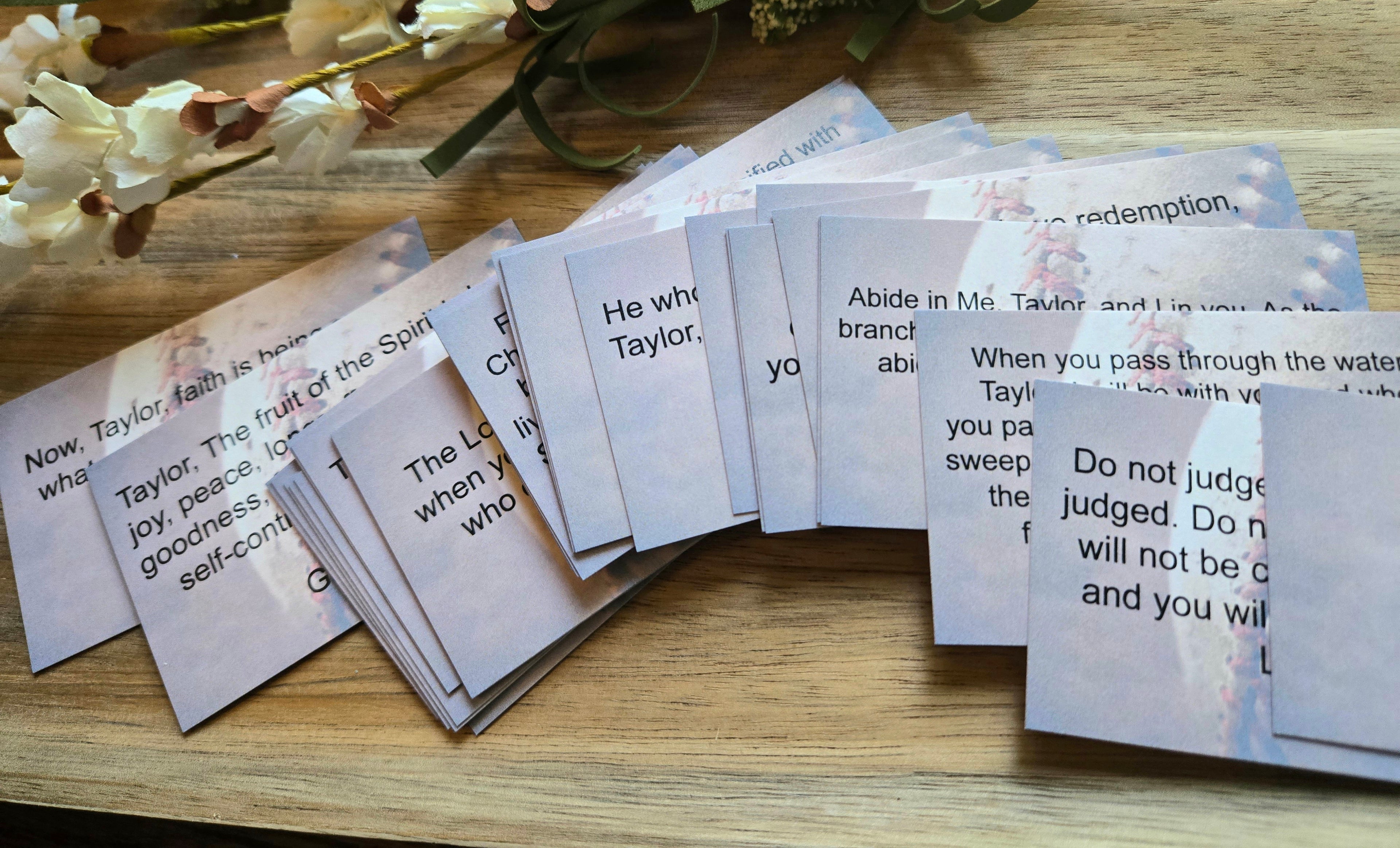 Personalized Scripture Cards - Baseball