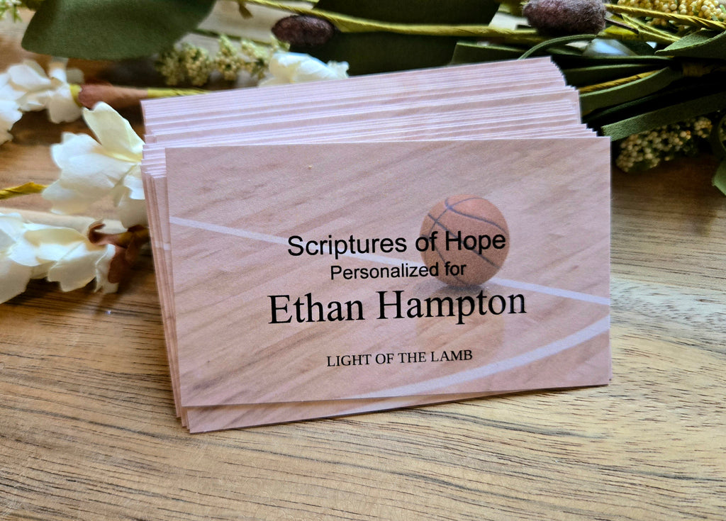 Personalized Scripture Cards - Basketball