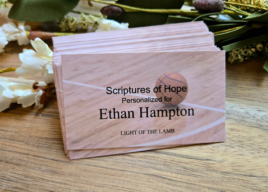 Personalized Scripture Cards (Basketball)