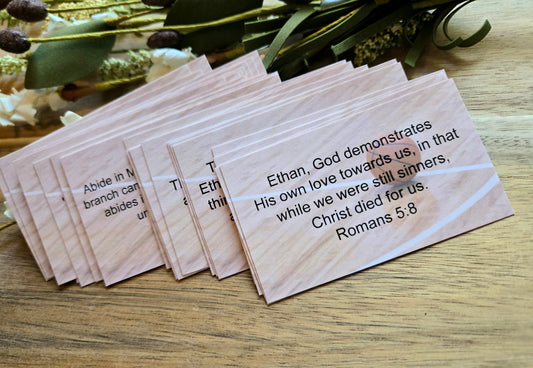 Personalized Scripture Cards (Basketball)