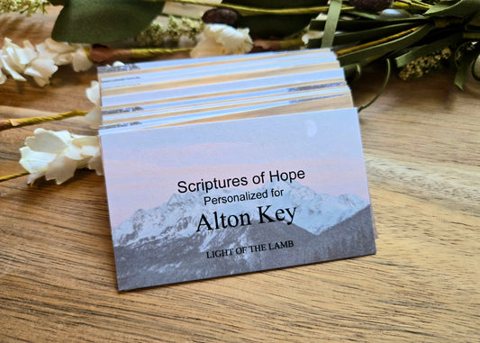 Personalized Scripture Cards (Mountains)