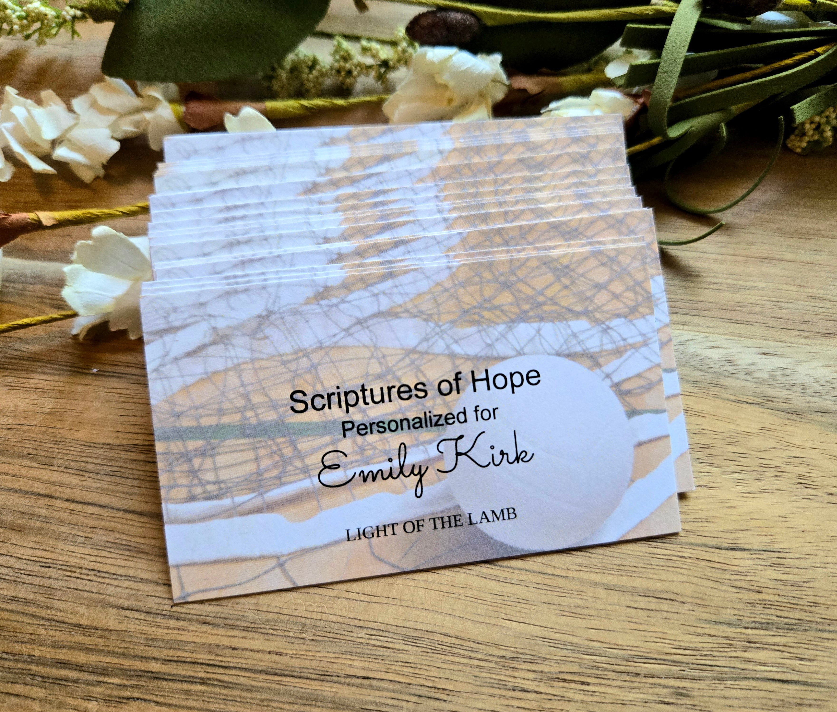 Personalized Scripture Cards -  Volleyball