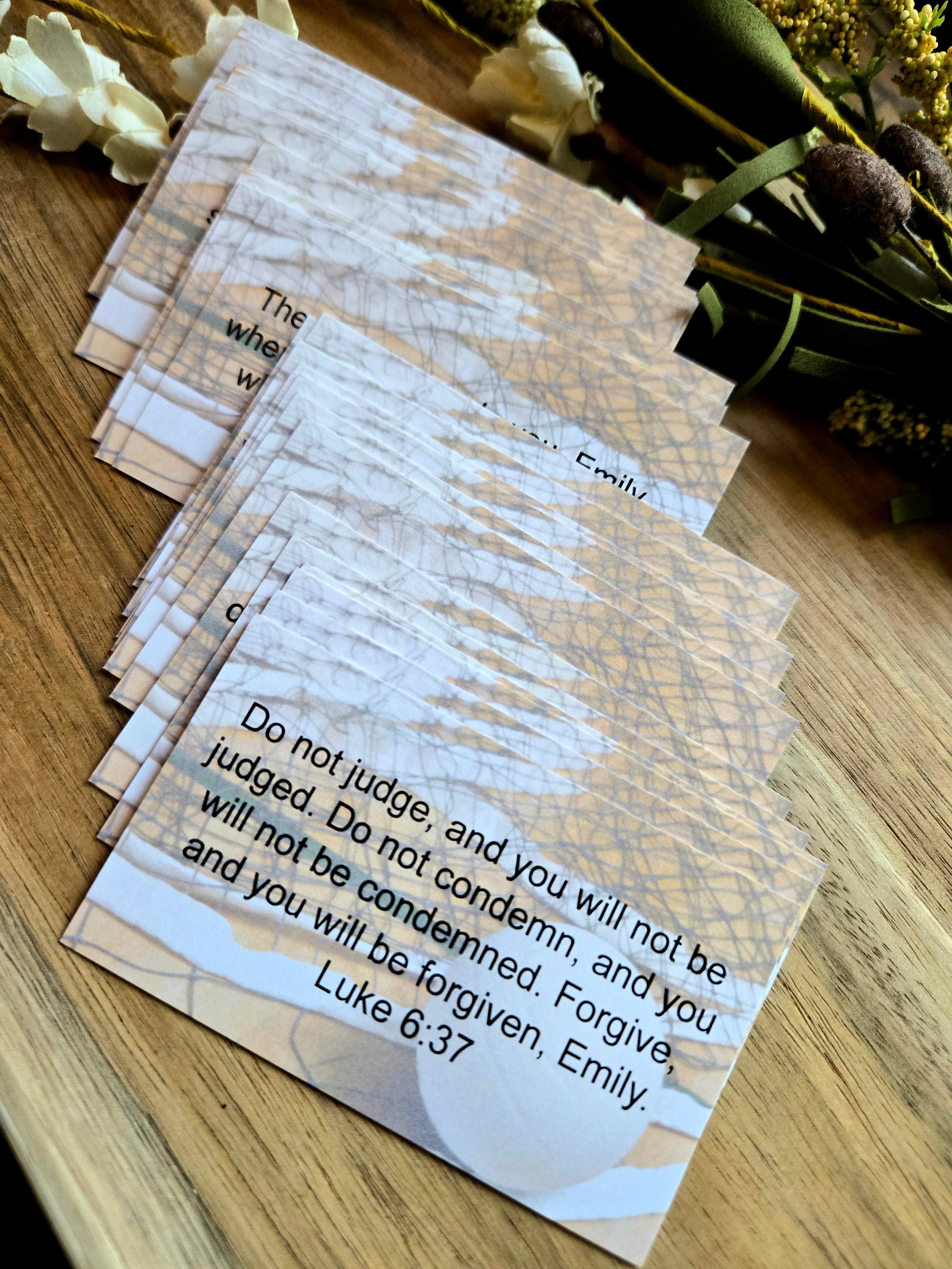 Personalized Scripture Cards -  Volleyball