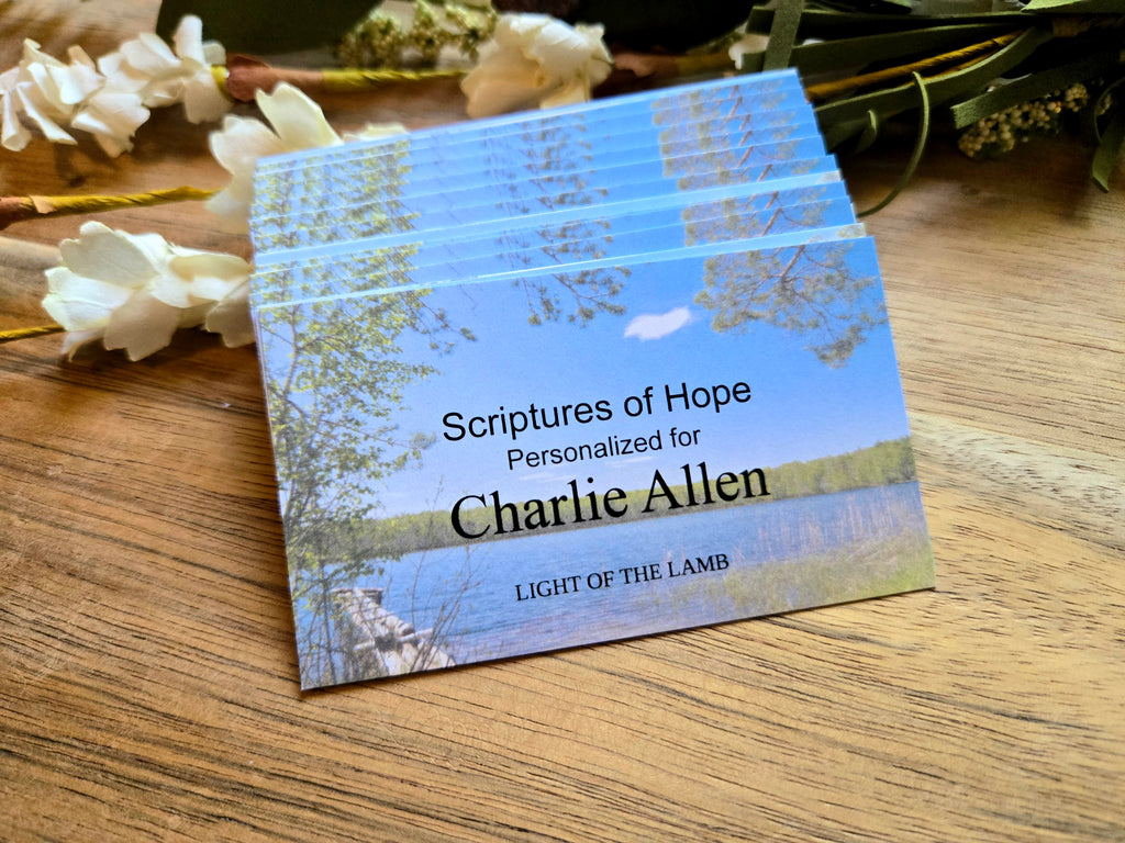 Personalized Scripture Cards - Lake