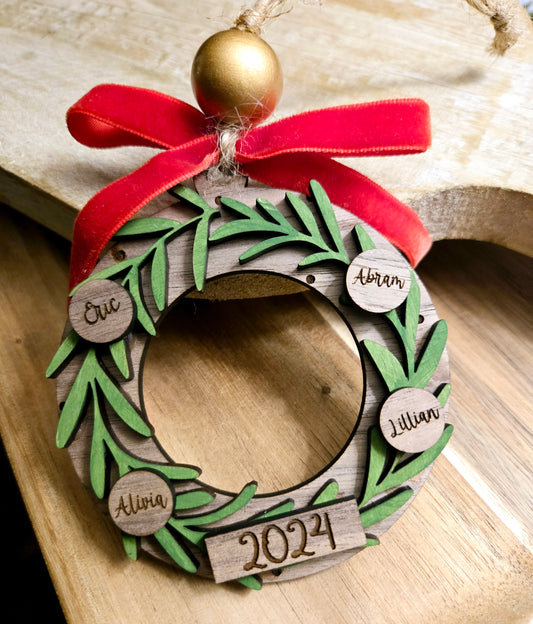 2024 Wreath Family Ornament