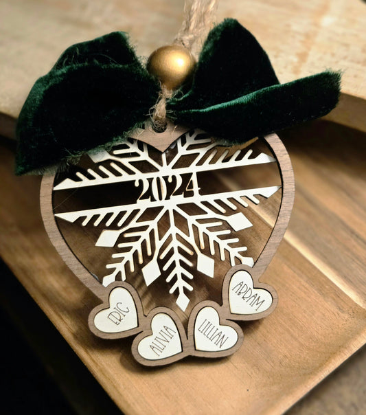 2024 Snowflake Family Ornament