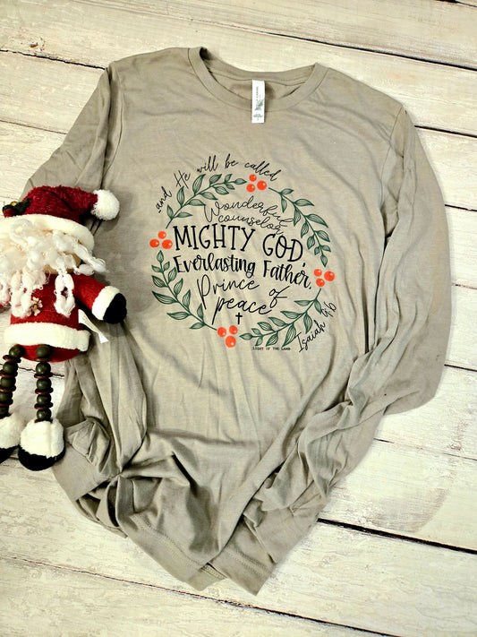 Mighty God Long Sleeve Tee