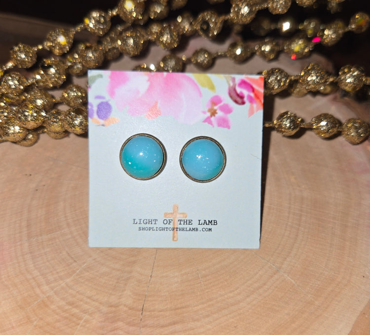 Sky Blue Studs