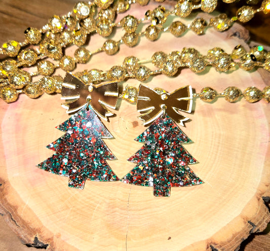 Bow Christmas Tree - Christmas Glitter