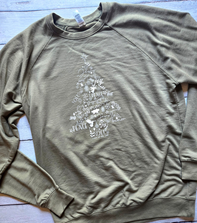 Elegant Christmas Tree Sweatshirt