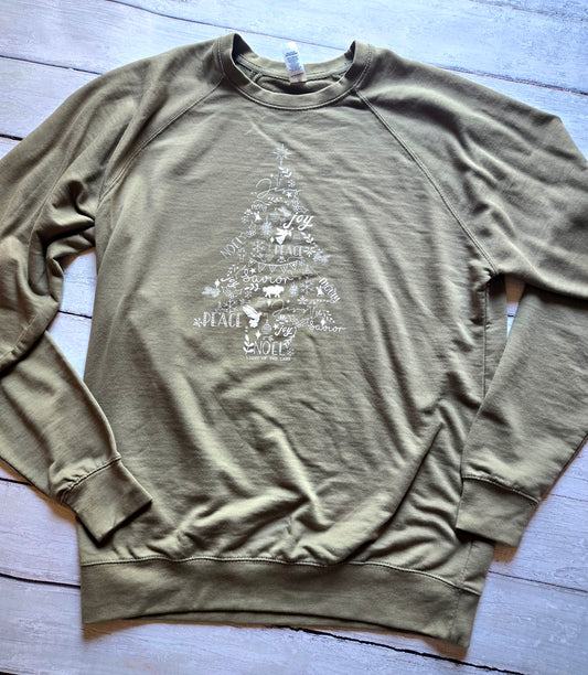 Elegant Christmas Tree Sweatshirt