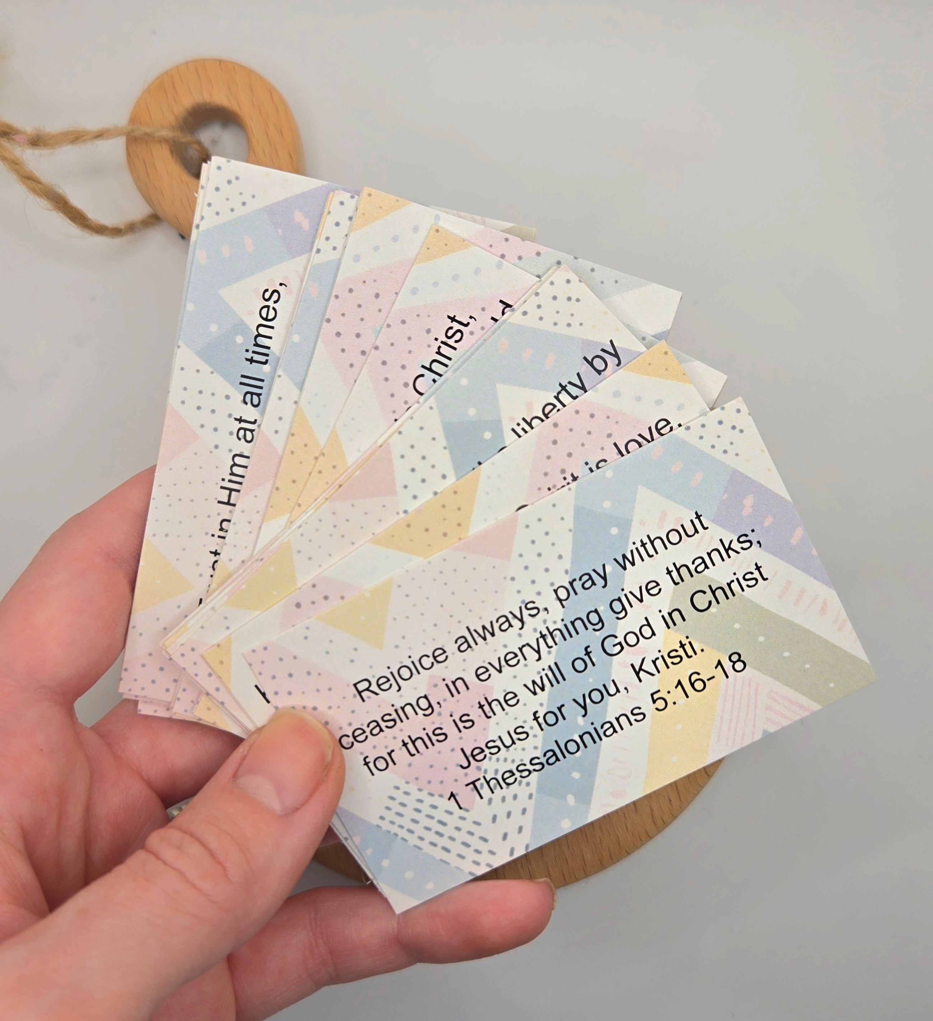 Personalized Scripture Cards - Chevron