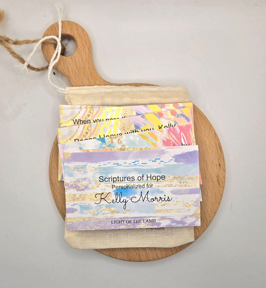 Personalized Scripture Cards (Bright Brushstrokes)