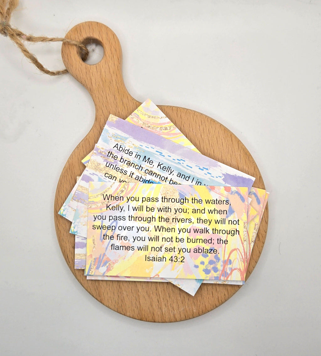 Personalized Scripture Cards - Bright Brushstrokes