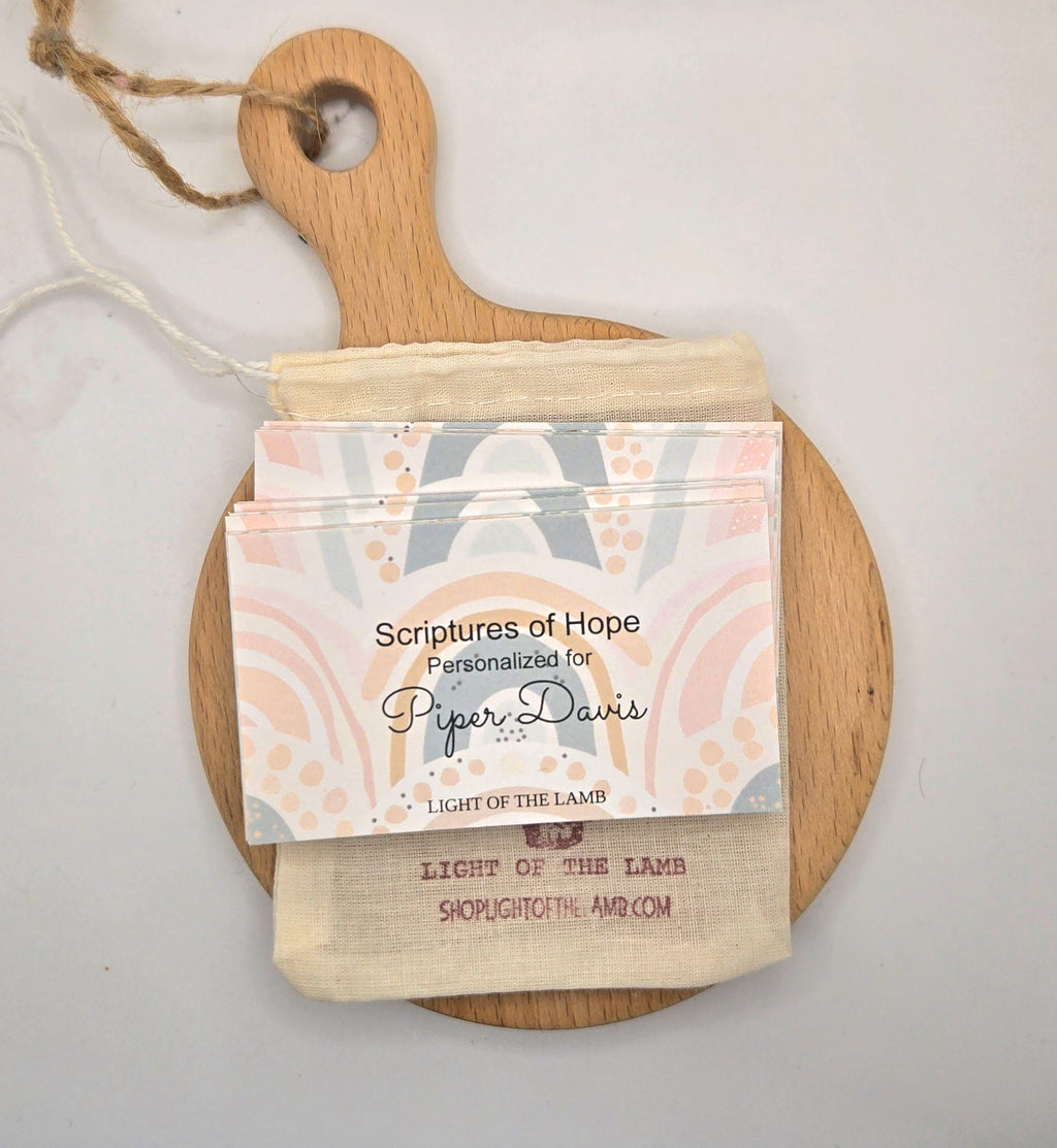 Personalized Scripture Cards - Boho Rainbow