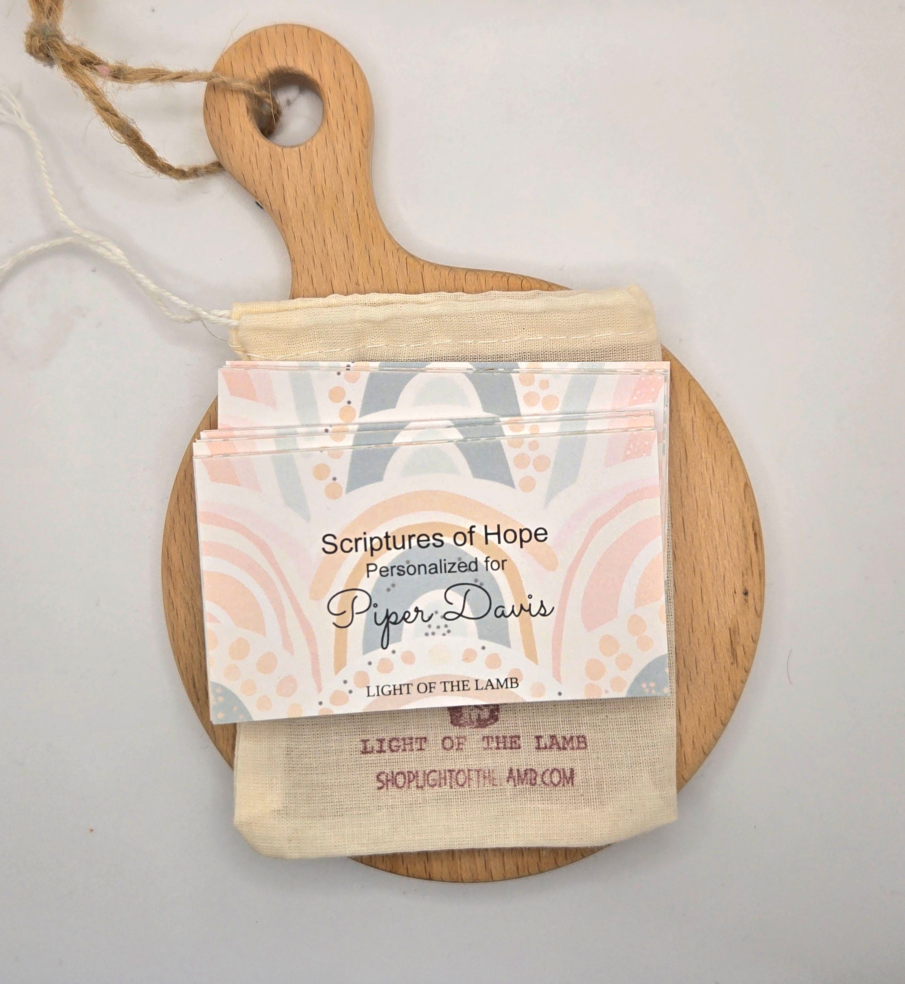Personalized Scripture Cards - Boho Rainbow