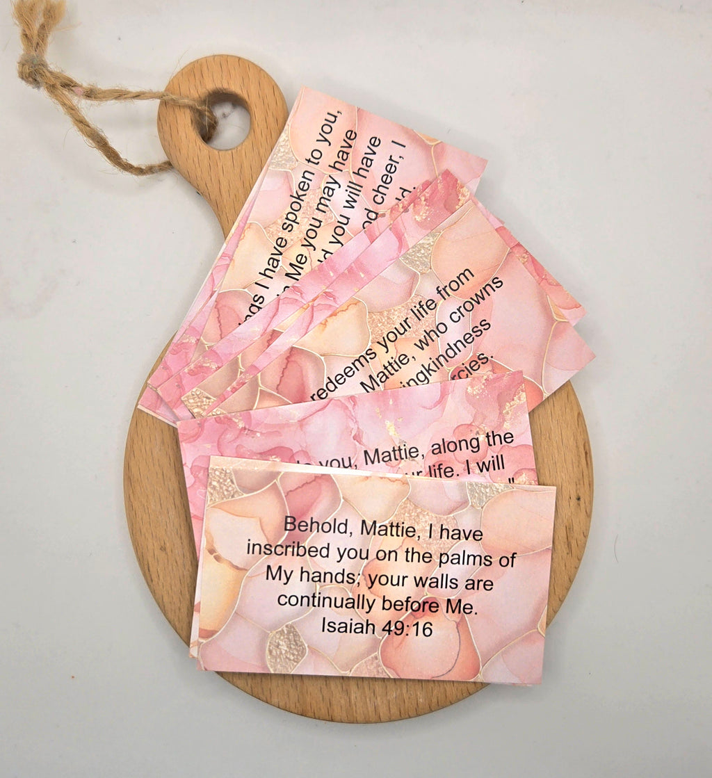 Personalized Scripture Cards - Blush