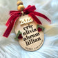 Personalized 2025 Family Name Ornament