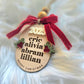 Personalized 2025 Family Name Ornament