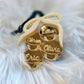 Personalized Mirrored Gold Bell Ornament