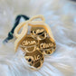 Personalized Mirrored Gold Bell Ornament