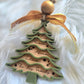 Personalized Green Family Christmas Tree Ornament