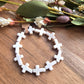 Bold Faith White Cross Bracelet