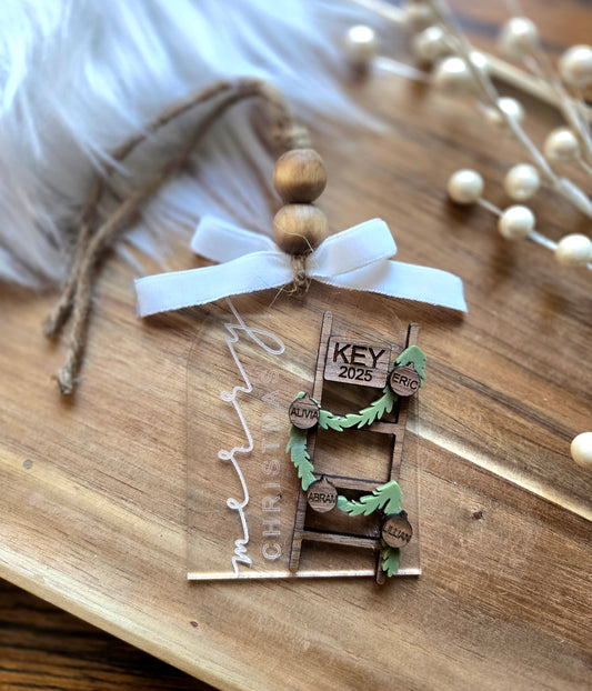 Personalized Family Ladder Ornament