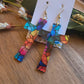 Radiant Faith Cross Earrings - Stained Glass