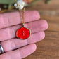 Red Cross Charm Necklace