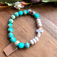 Hope & Strength Turquoise Cross Bracelet