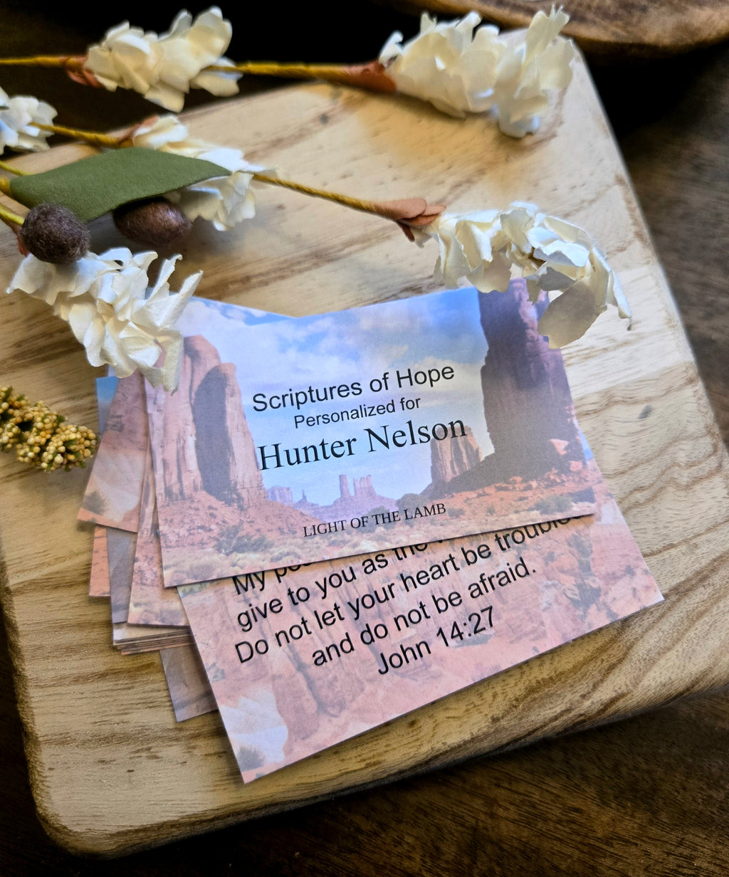 Personalized Scripture Cards - Desert