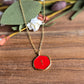 Red Cross Charm Necklace