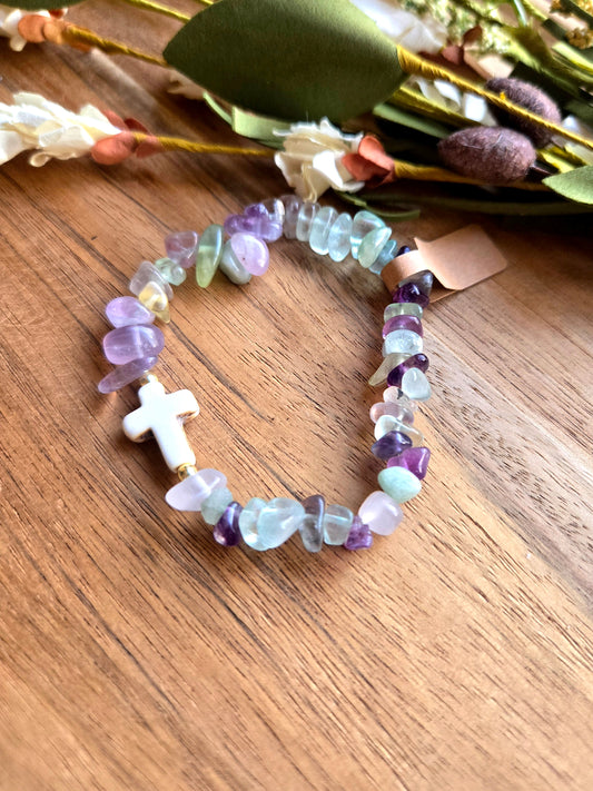 Faithful Journey Cross Bracelet