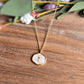 Cream Cross Charm Necklace