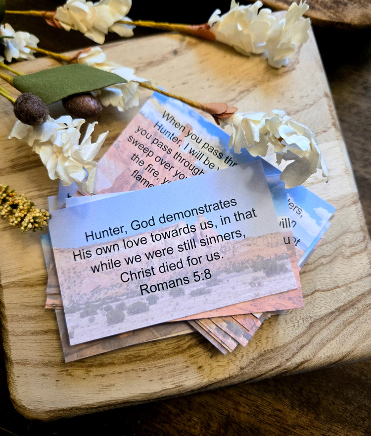 Personalized Scripture Cards - Desert